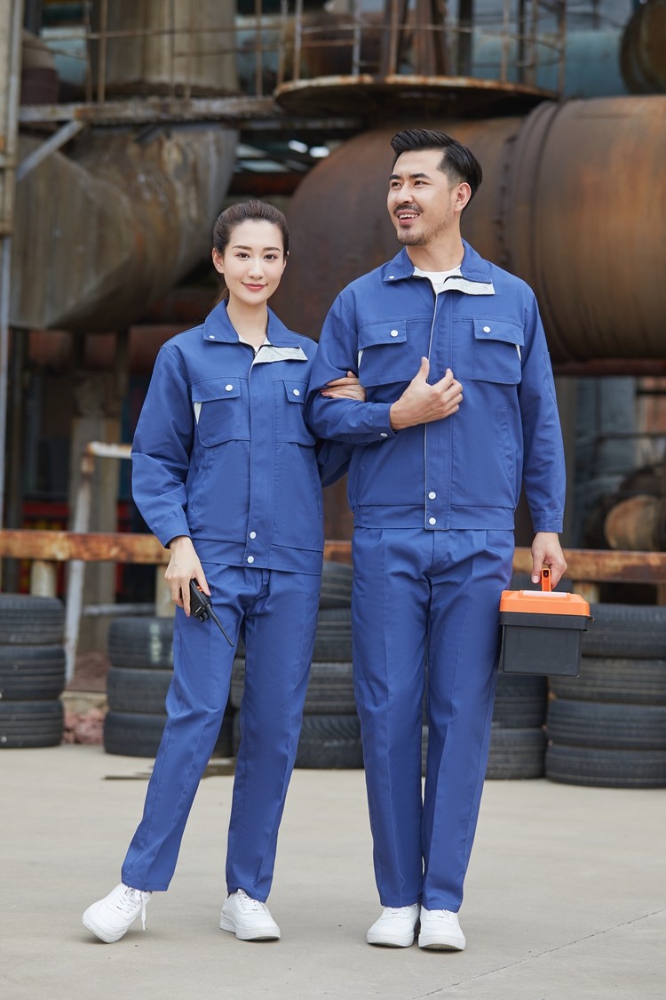 滌棉長(zhǎng)袖工作服定做